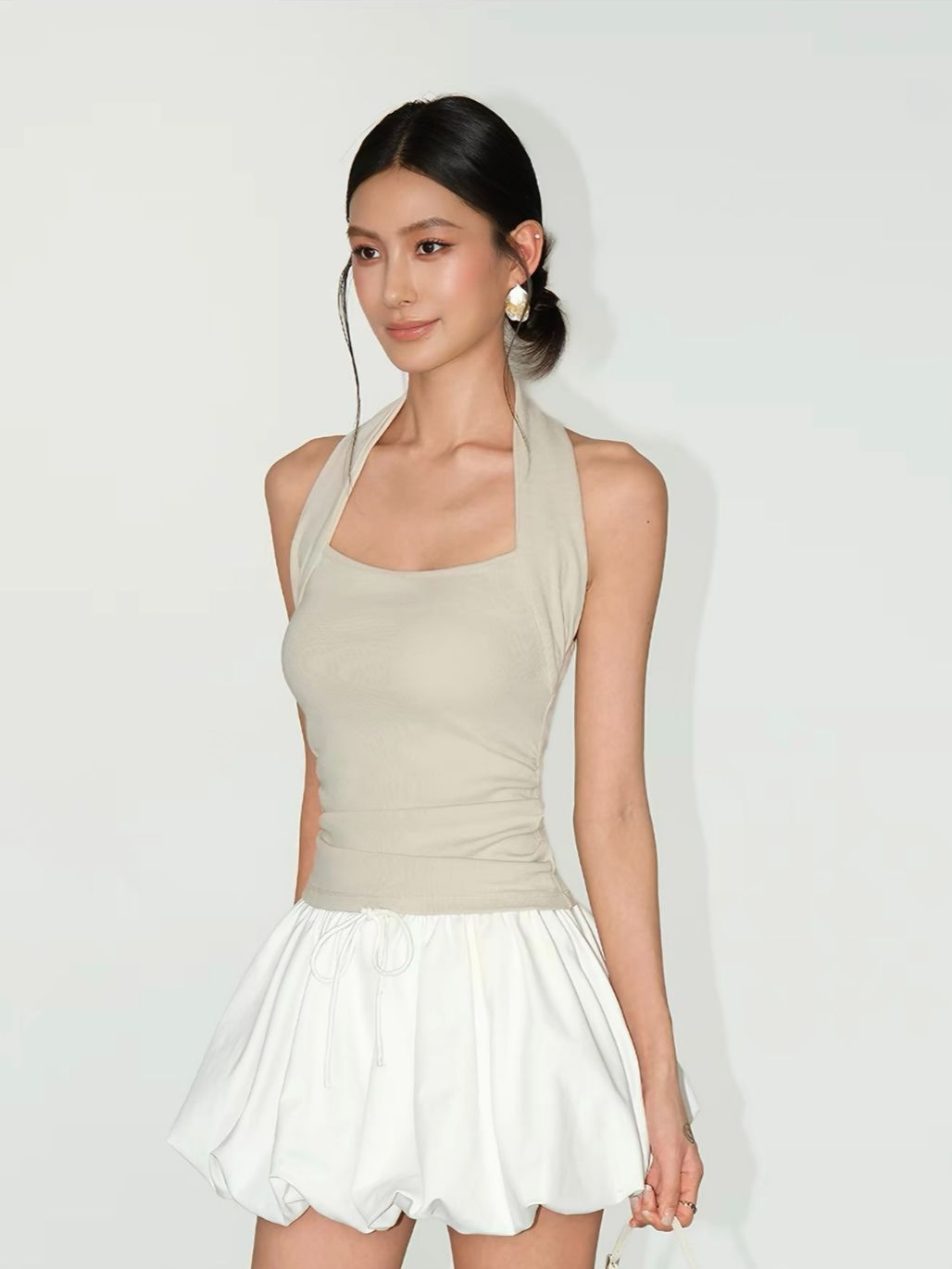 Rosemary Fitted Halter Neck Top