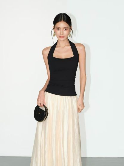 Rosemary Fitted Halter Neck Top