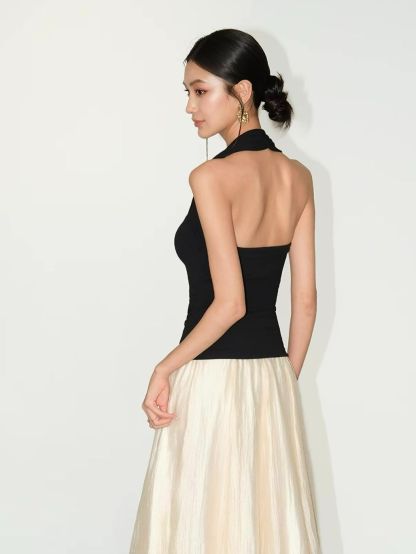 Rosemary Fitted Halter Neck Top