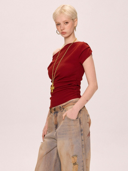 Lorena One Shoulder Top