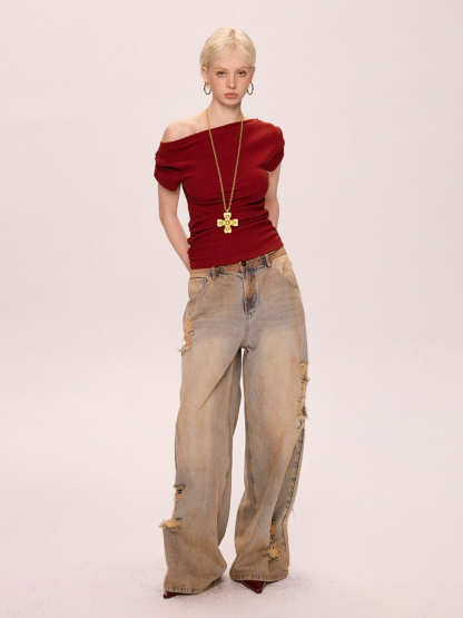 Lorena One Shoulder Top