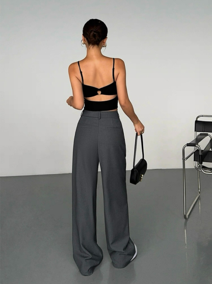 Lulwa Straight Cut Pants