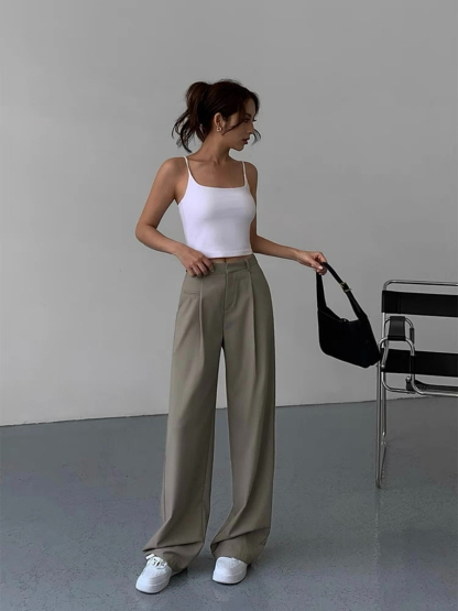 Lulwa Straight Cut Pants