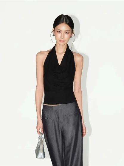 Rhianna Swing Collar Knit Top