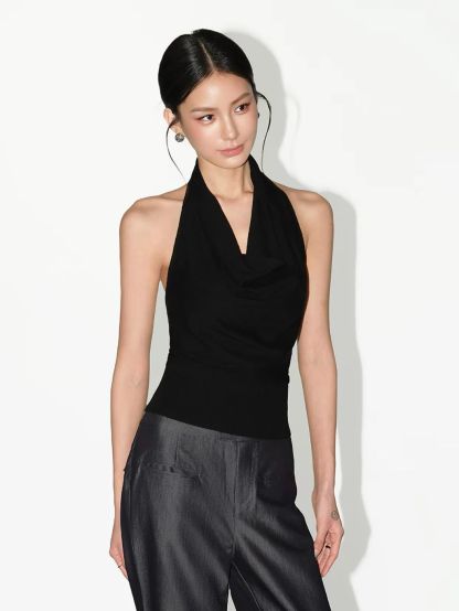 Rhianna Swing Collar Knit Top
