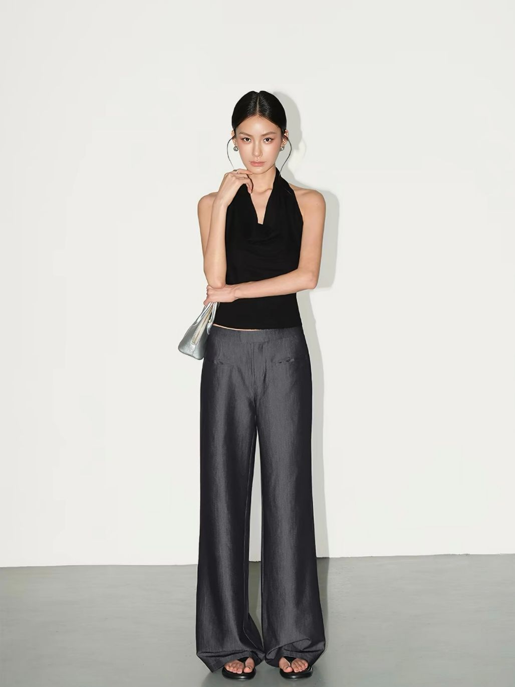Rhianna Swing Collar Knit Top
