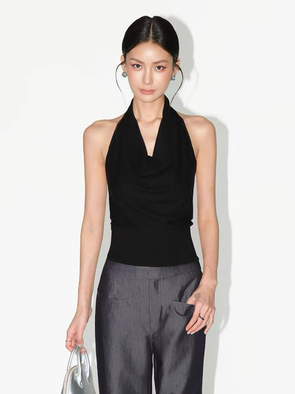 Rhianna Swing Collar Knit Top