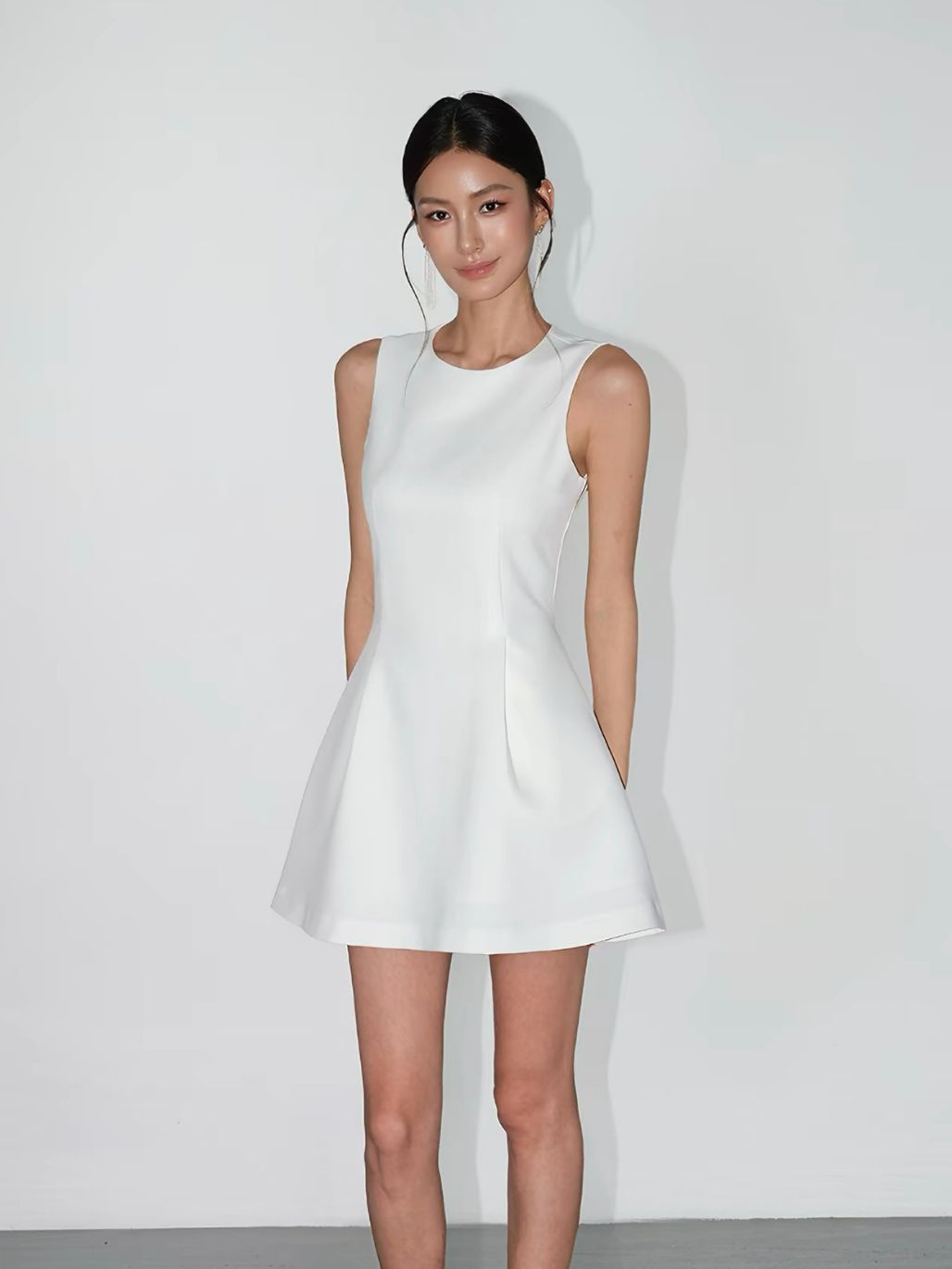 Redophis Round Neck Fitted Dress