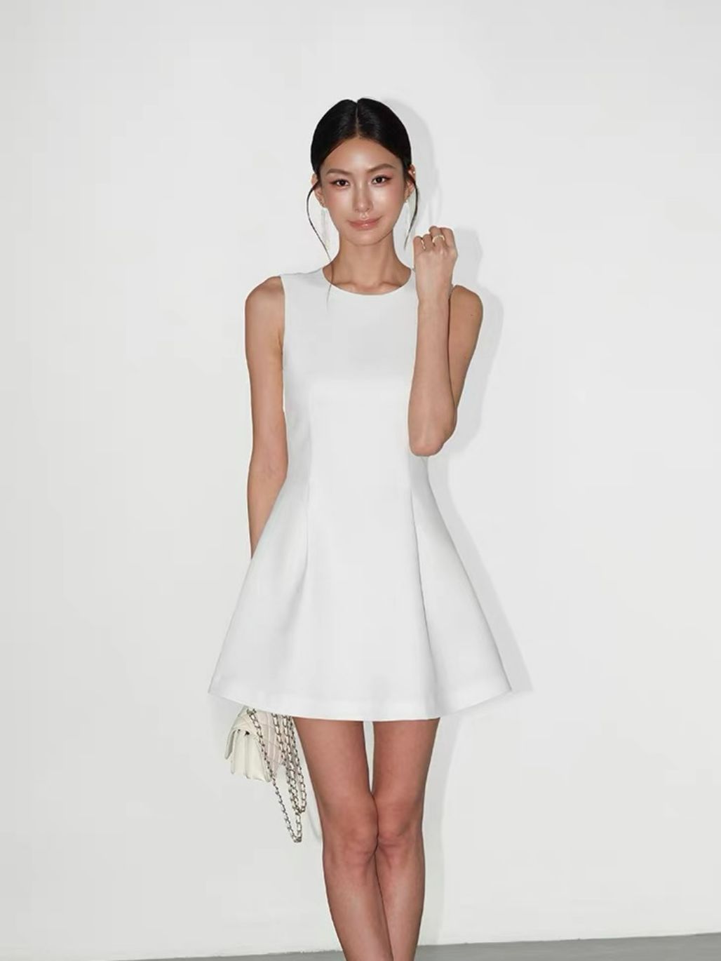 Redophis Round Neck Fitted Dress