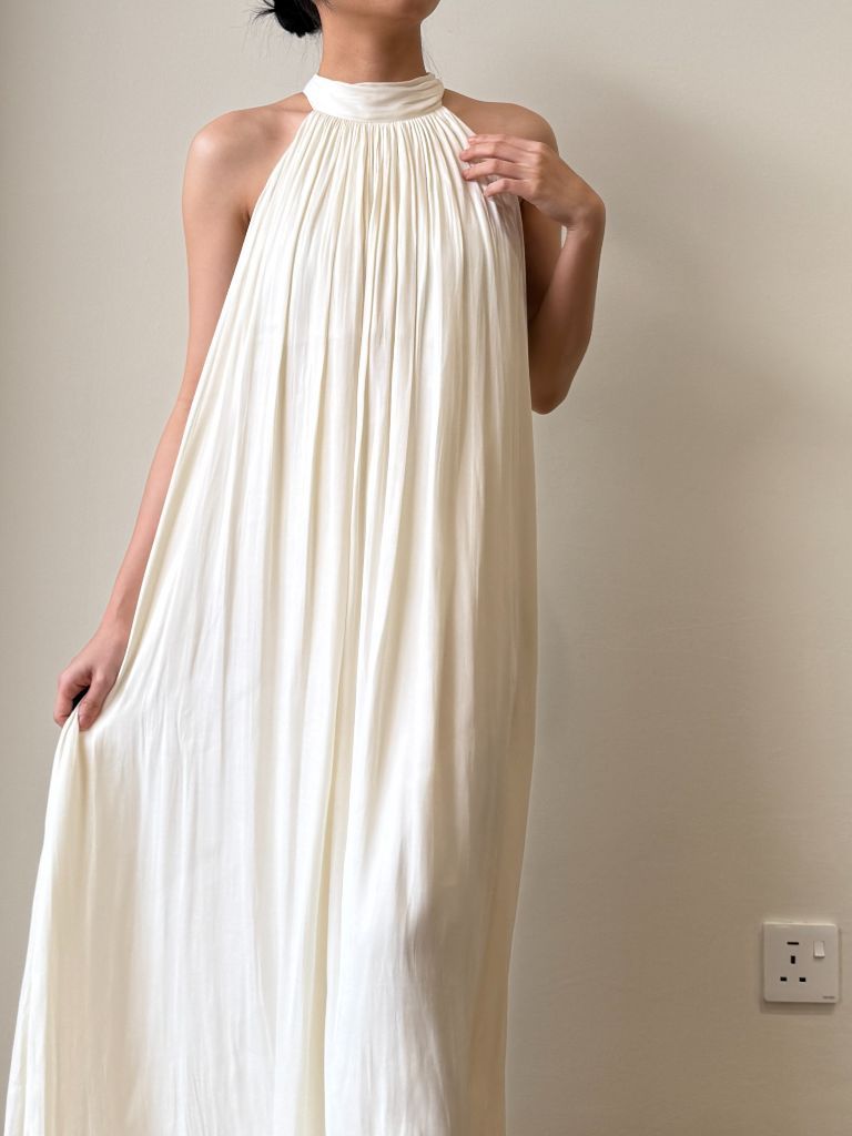Winona Neck Tie Maxi Dress