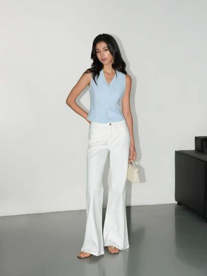 Roisyn Collared Sleeveless Vest