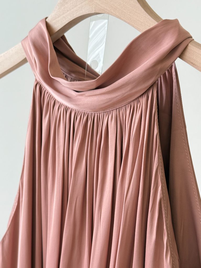 Winona Neck Tie Maxi Dress