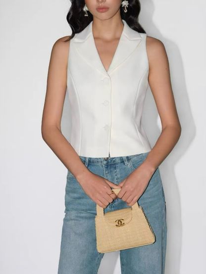 Roisyn Collared Sleeveless Vest