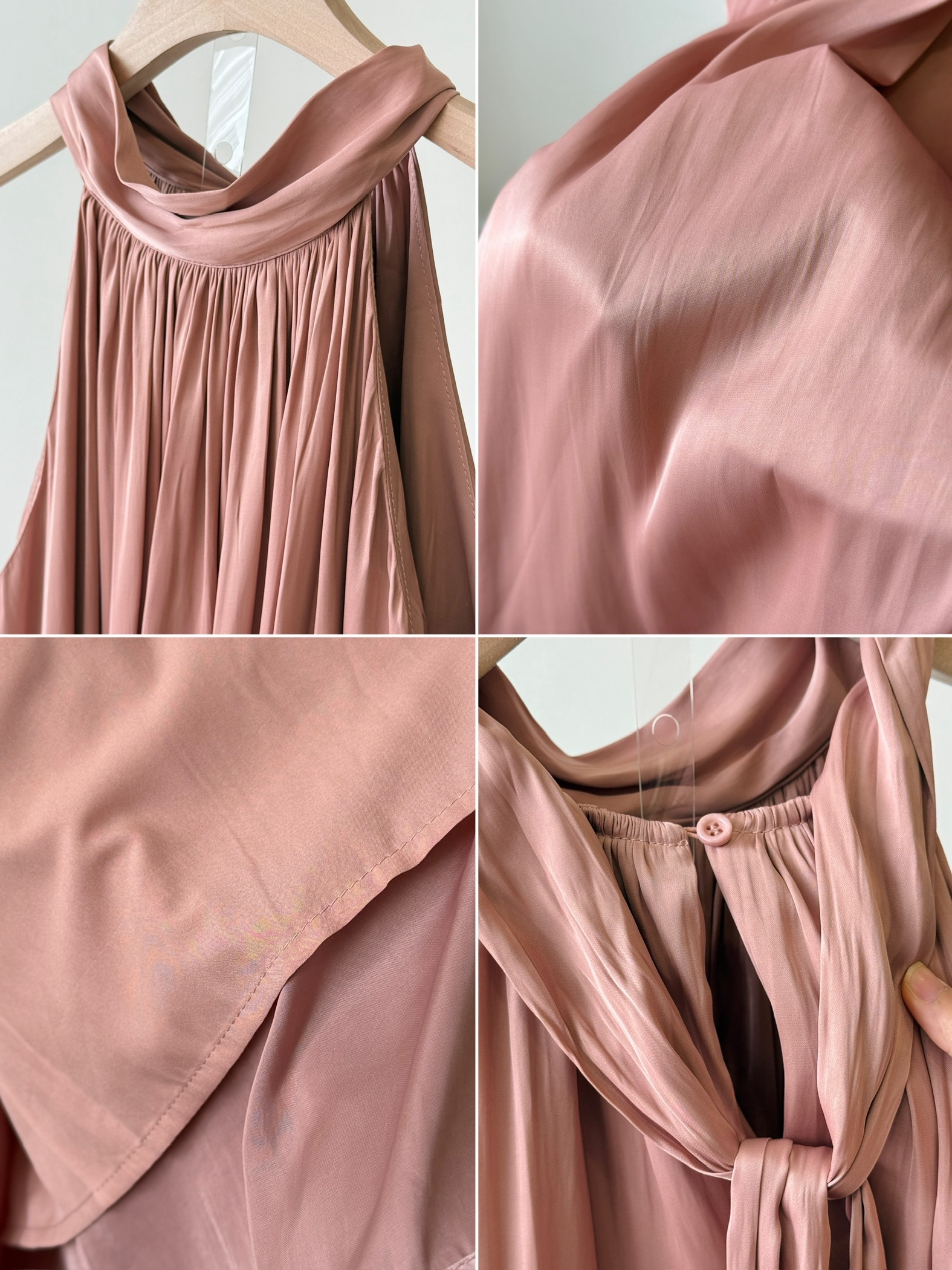 Winona Neck Tie Maxi Dress