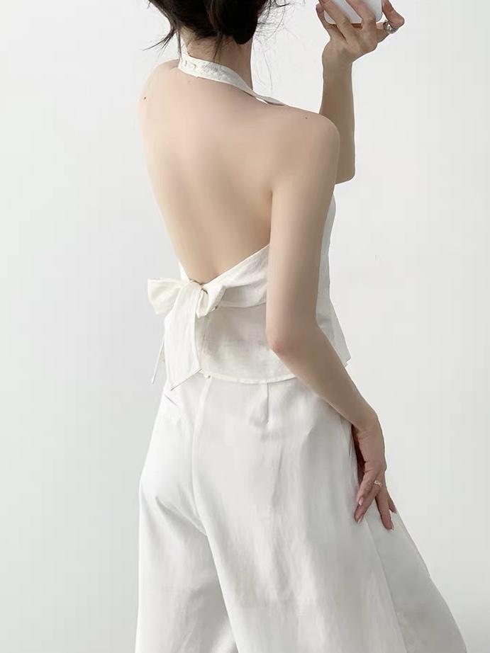 Kai Halter Neck Tie Back Top