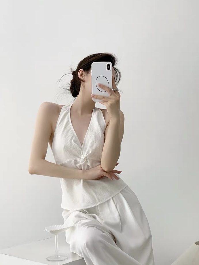 Kai Halter Neck Tie Back Top