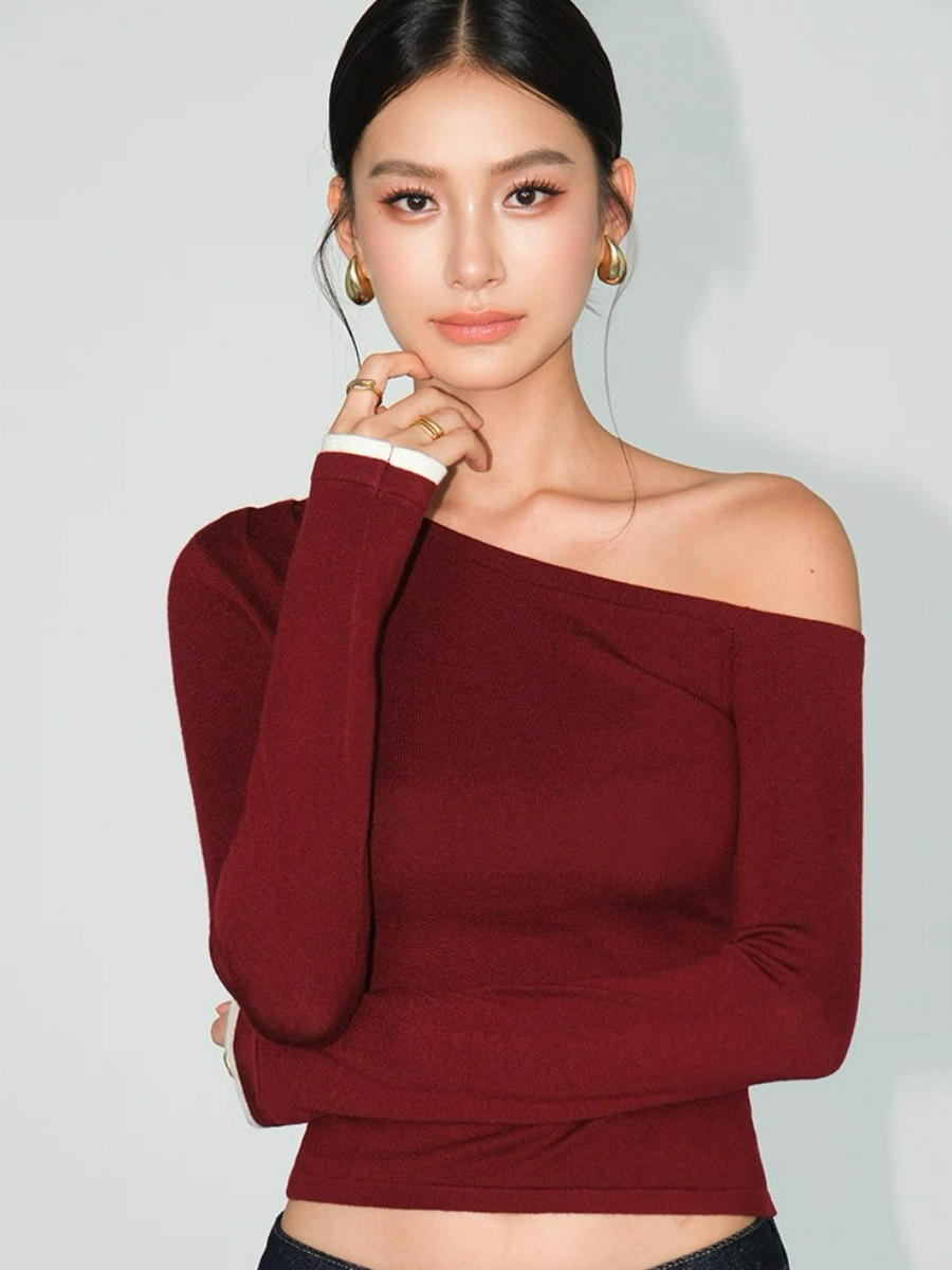 Lucian Color Binding Sleeve Top