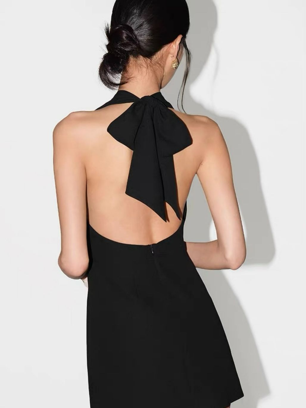 Rory Ribbon Tie Back Mini Dress