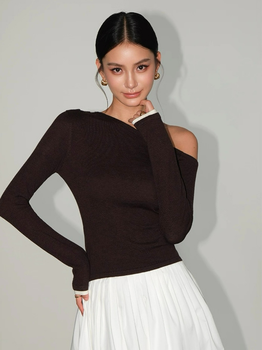 Lucian Color Binding Sleeve Top