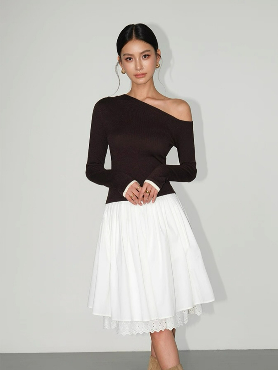 Lucian Color Binding Sleeve Top