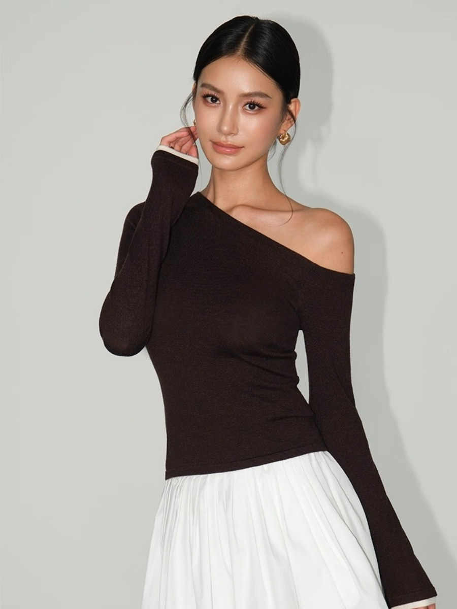 Lucian Color Binding Sleeve Top