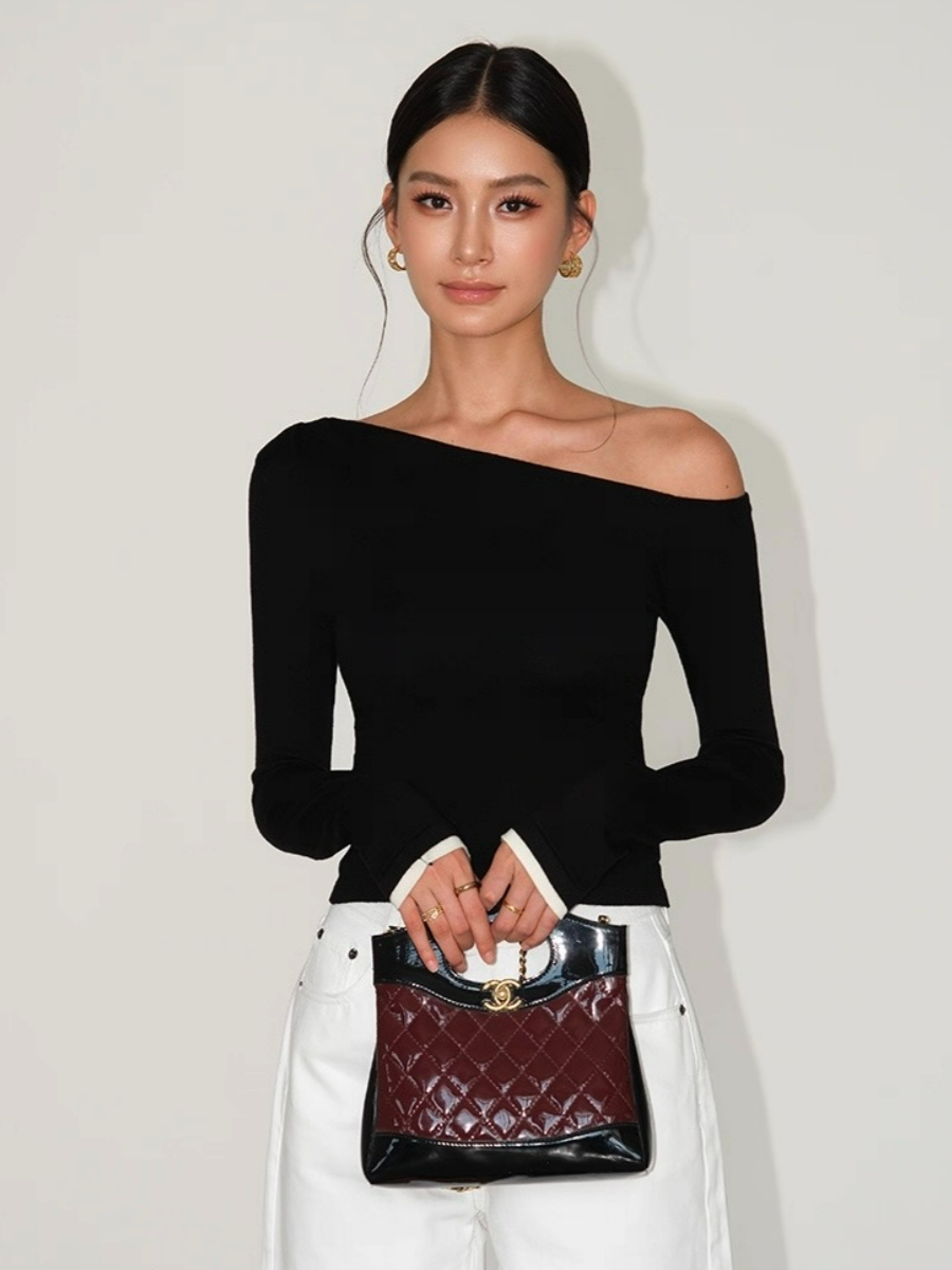 Lucian Color Binding Sleeve Top