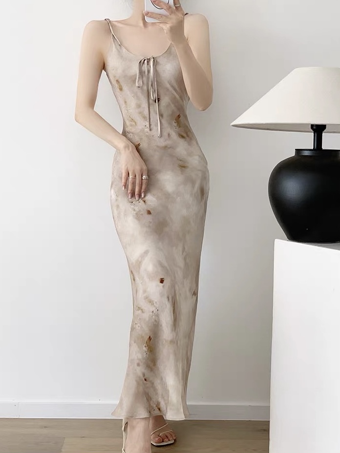 Kashy Water Colour Chiffon Cami Dress