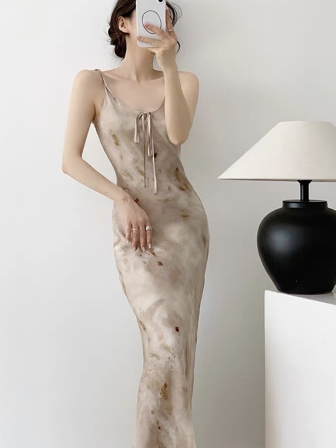 Kashy Water Colour Chiffon Cami Dress