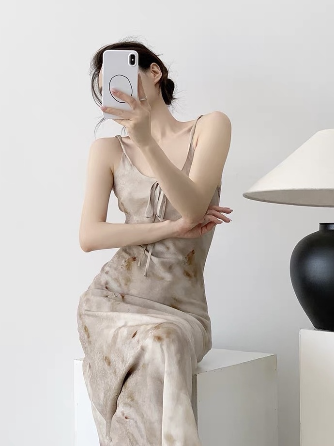 Kashy Water Colour Chiffon Cami Dress