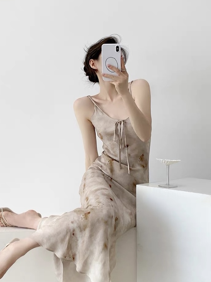 Kashy Water Colour Chiffon Cami Dress