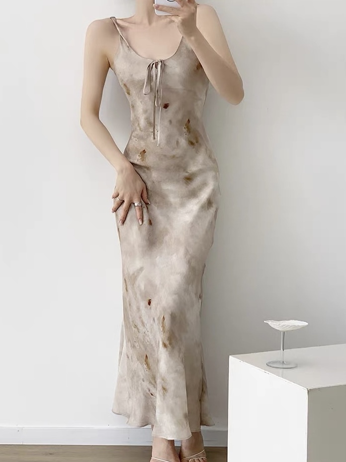 Kashy Water Colour Chiffon Cami Dress