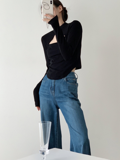 Gui Lin Oriental Knit Top-The Black Bow-