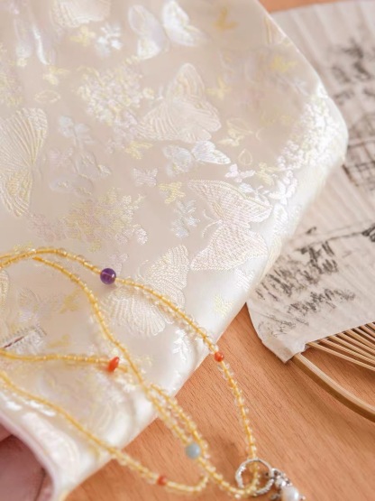 Ling An Two Sided An Butterfly Printing Oriental Vest