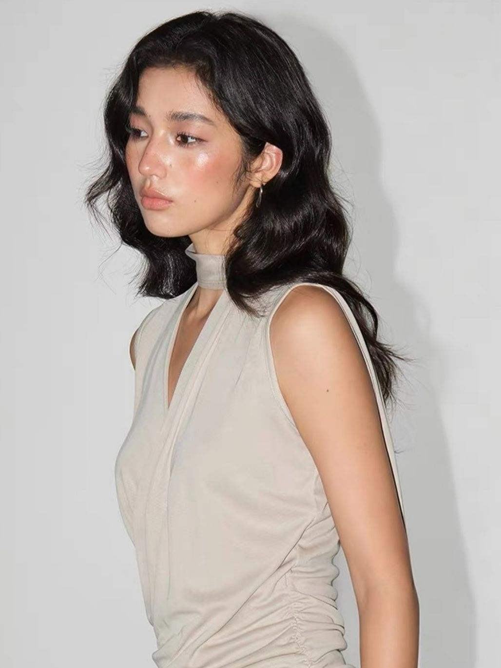 Rudite Lyocell Neck Tie Wrap Top