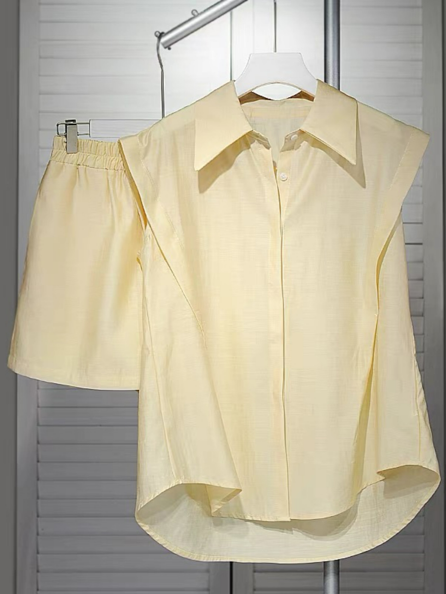 Larry Cap Sleeves Top & Shorts Set