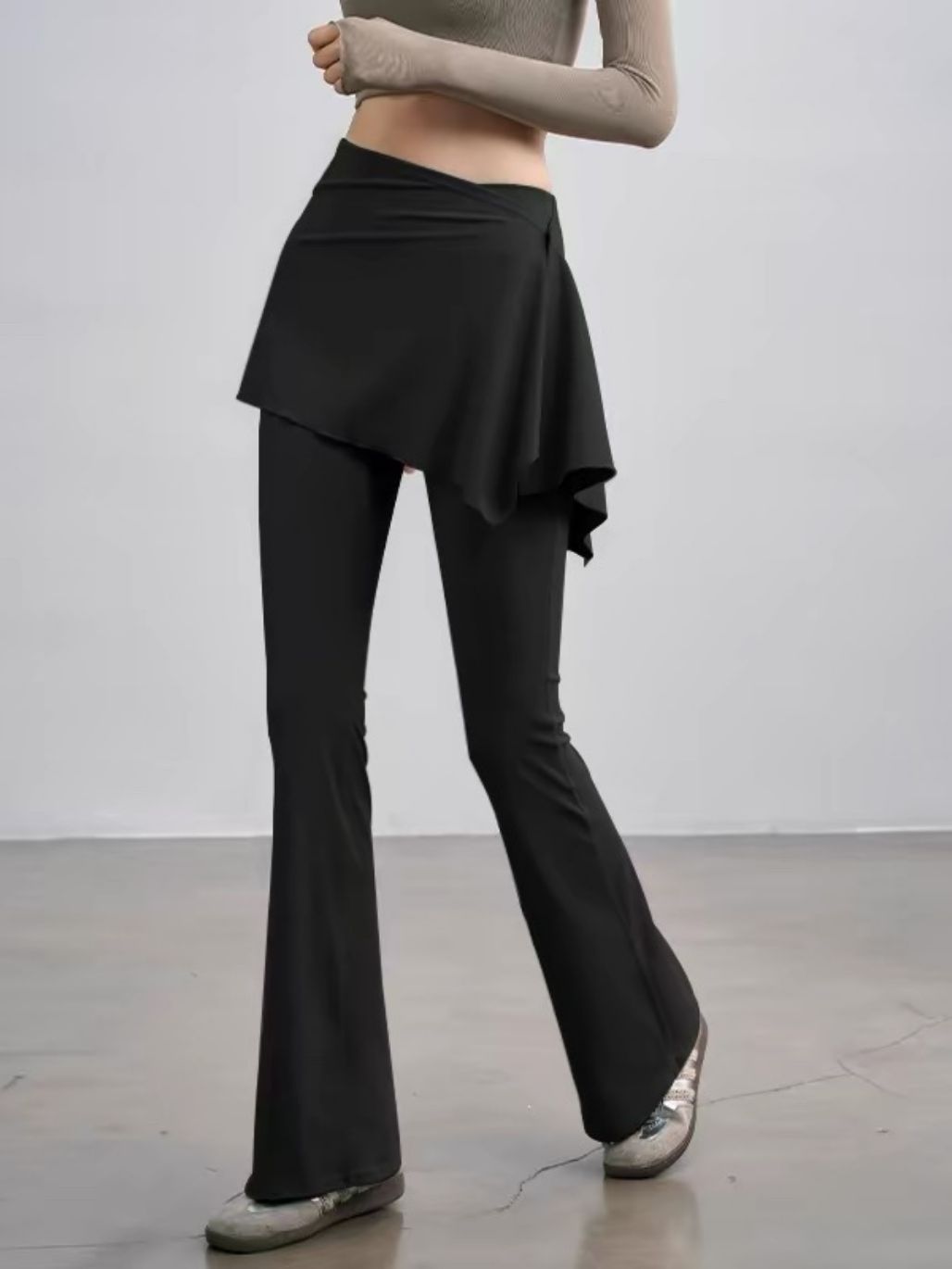 Summer Skirted Flare Pants