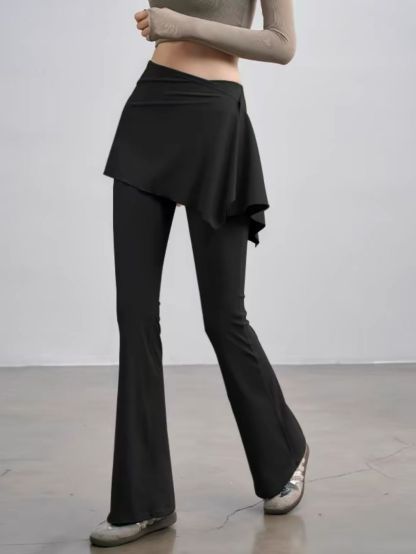 Summer Skirted Flare Pants