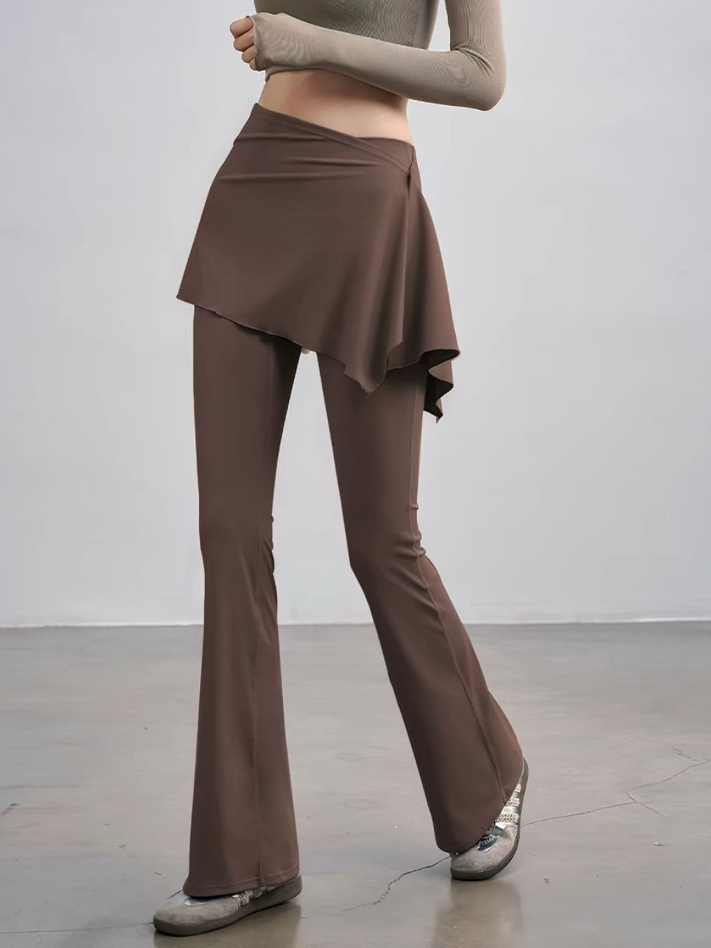 Summer Skirted Flare Pants