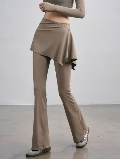 Summer Skirted Flare Pants
