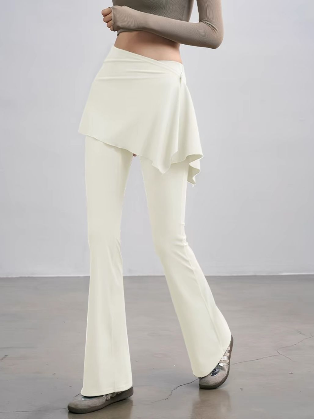 Summer Skirted Flare Pants