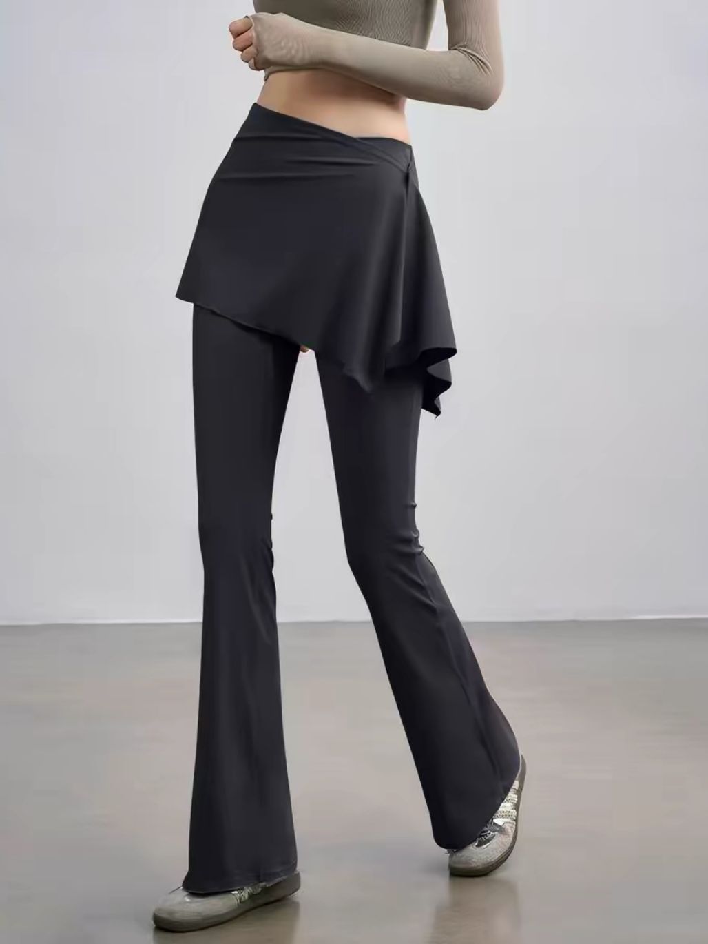 Summer Skirted Flare Pants