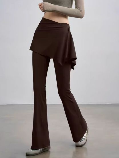 Summer Skirted Flare Pants