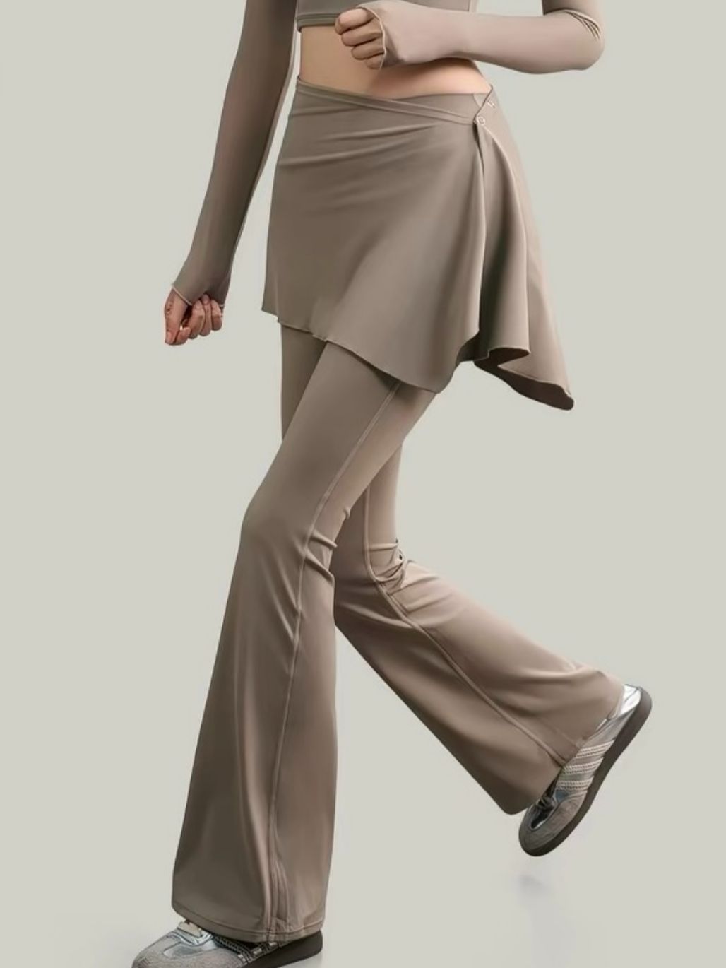 Summer Skirted Flare Pants