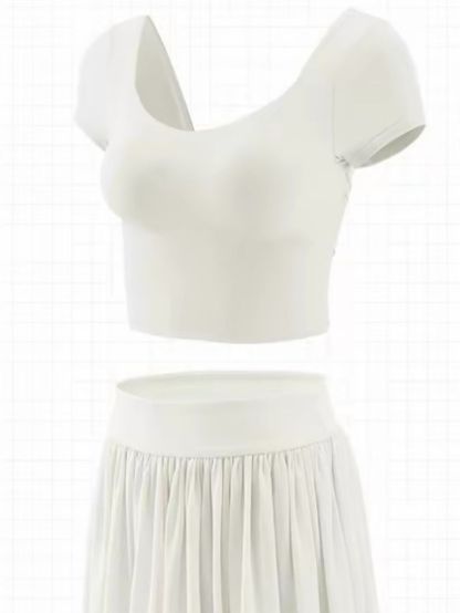 Serene Back Panel Mesh Active Top