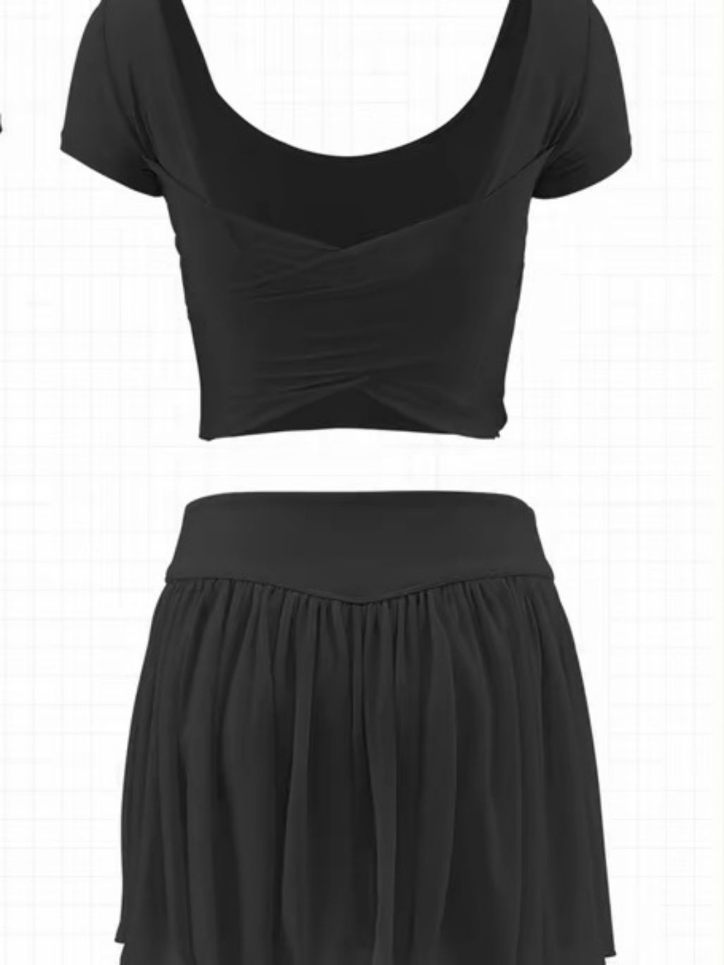 Serene Back Panel Mesh Active Top