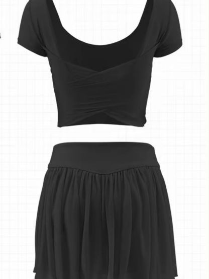 Serene Back Panel Mesh Active Top