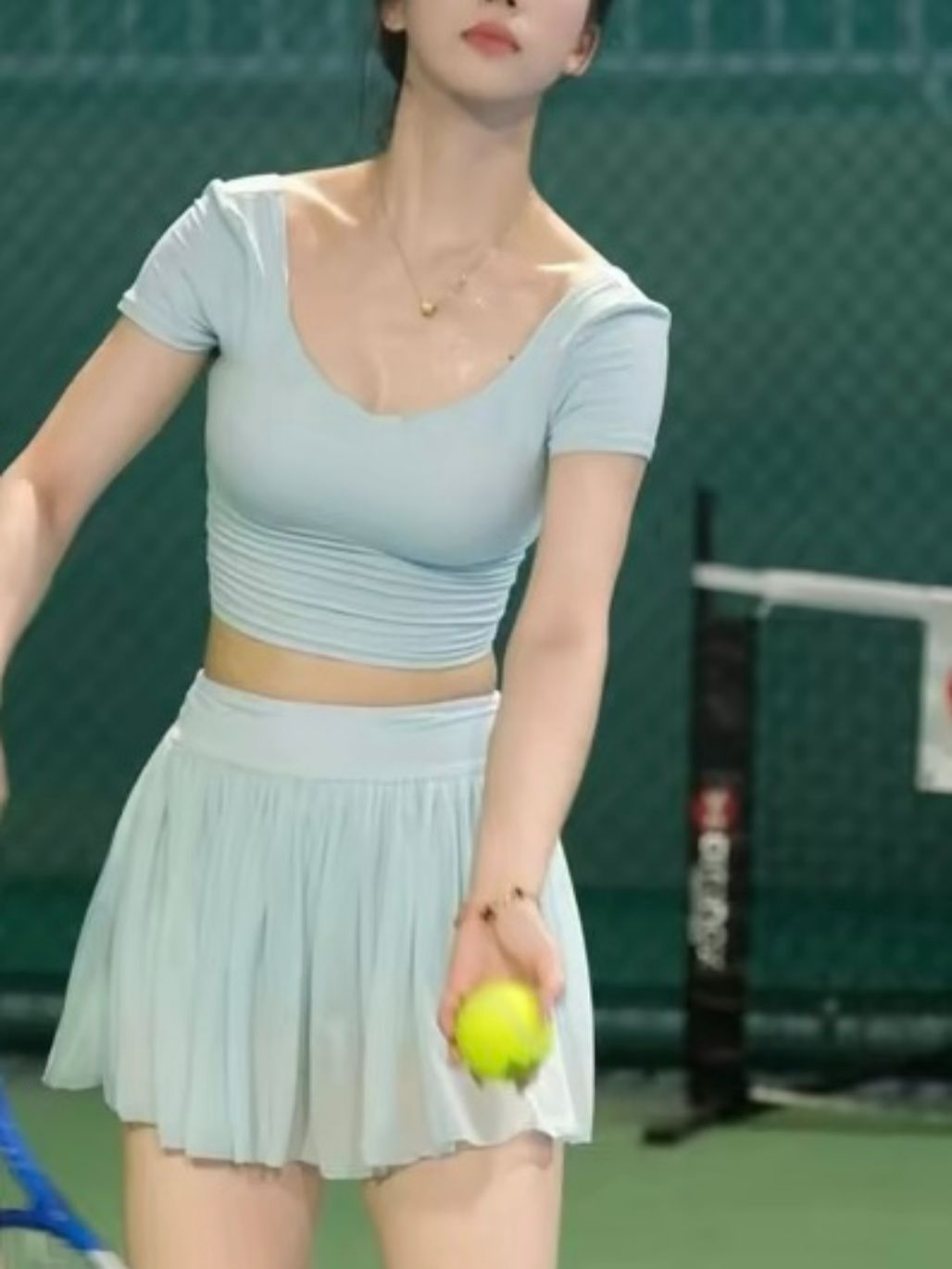 Serene Back Panel Mesh Active Top