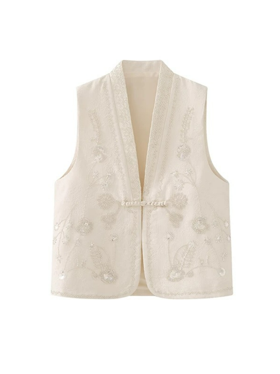 Shuang Ni Sequin Oriental Vest