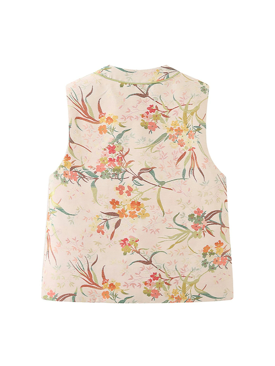 Shuang Qi Spring Tone Oriental Vest