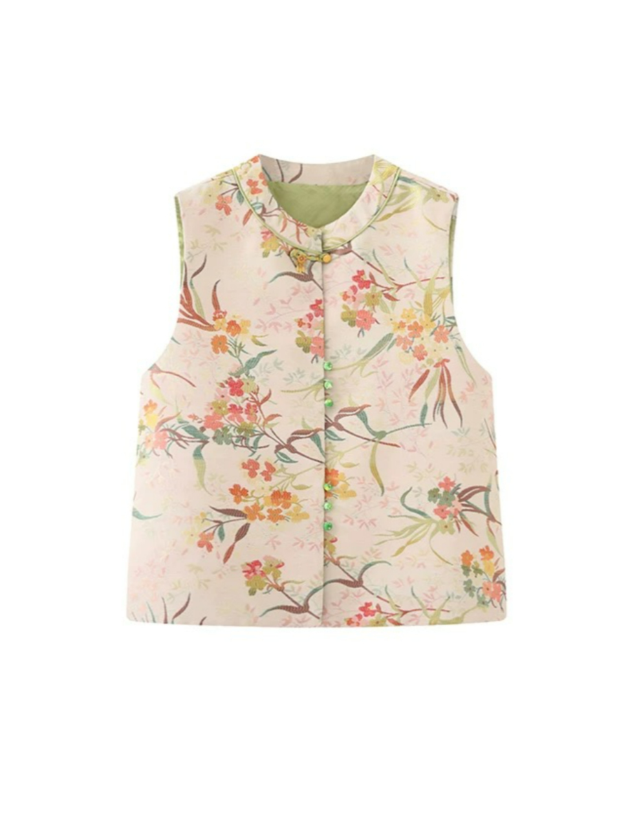 Shuang Qi Spring Tone Oriental Vest